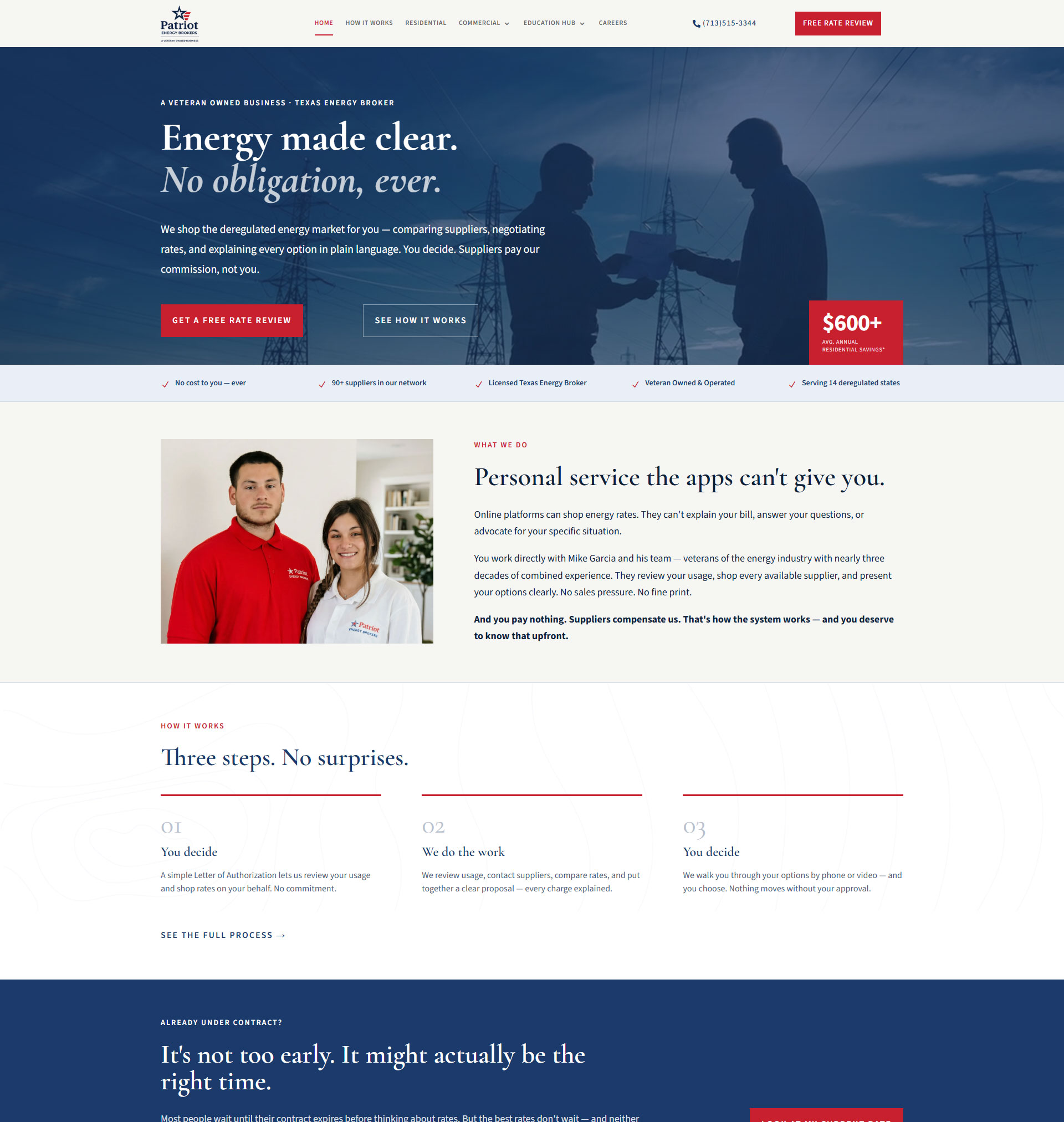 Patriot Energy Brokers - After site